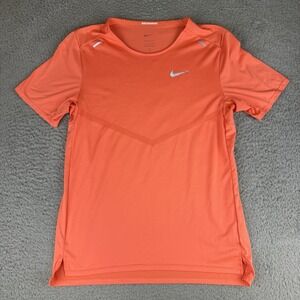 Nike Rise 365 Running Top Dri-FIT Short Sleeve CZ9184-643 Adobe Mens Size Small